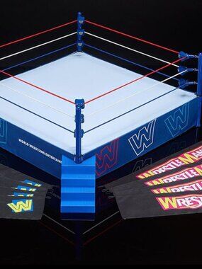 Mattel Creations WWE Ultimate Edition New Generation Arena RING ONLY + 3 Skirts